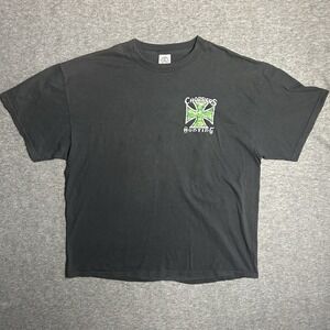Vtg Choppers 'n‎ Hunting Deer Tee Delta Tag Motorcycle XL T-shirt Black